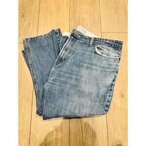 Lands End Jeans Mens 46 Traditional Fit Comfort Waist Medium Wash Denim 38L